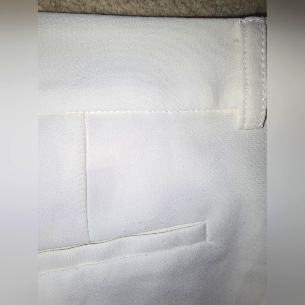 Amanda Uprichard White Dress Shorts Golf Caddy Cut Sz Large - Picture 12 of 12